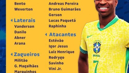 比赛预测-巴西队新一期大名单：维尼修斯&amp;拉菲尼亚领衔